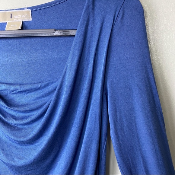 SP Periwinkle Michael Kors top w/ cowl neckline - Picture 2 of 4